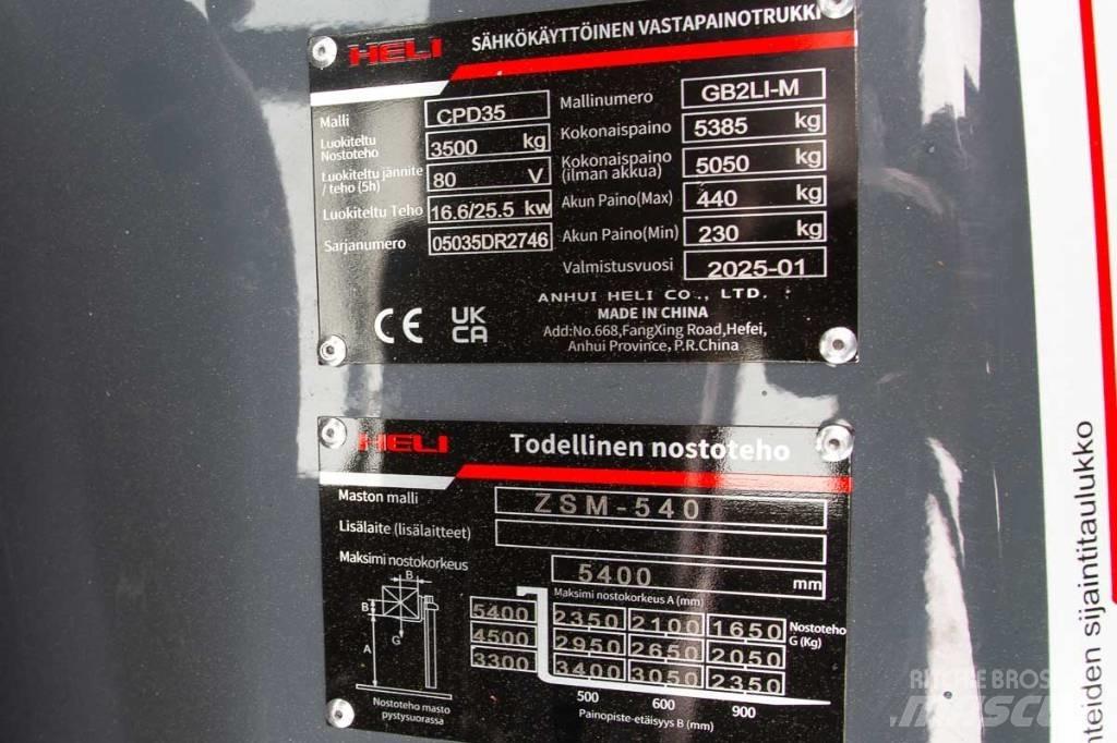 Heli CPD 35 Ηλεκτρικά περονοφόρα ανυψωτικά κλαρκ