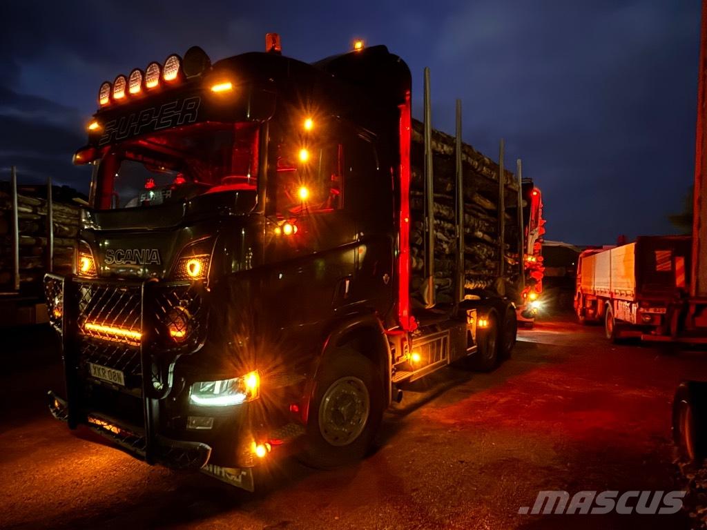 Scania R580B6X4HB Φορτηγά ξυλείας