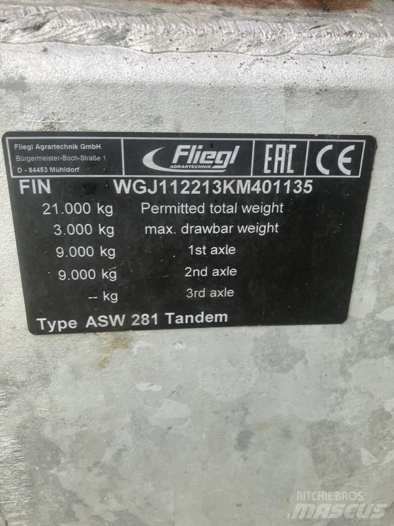 Fliegl asw 281 Λοιπές ρυμούλκες