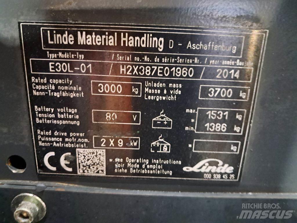 Linde E30L-01 Ηλεκτρικά περονοφόρα ανυψωτικά κλαρκ