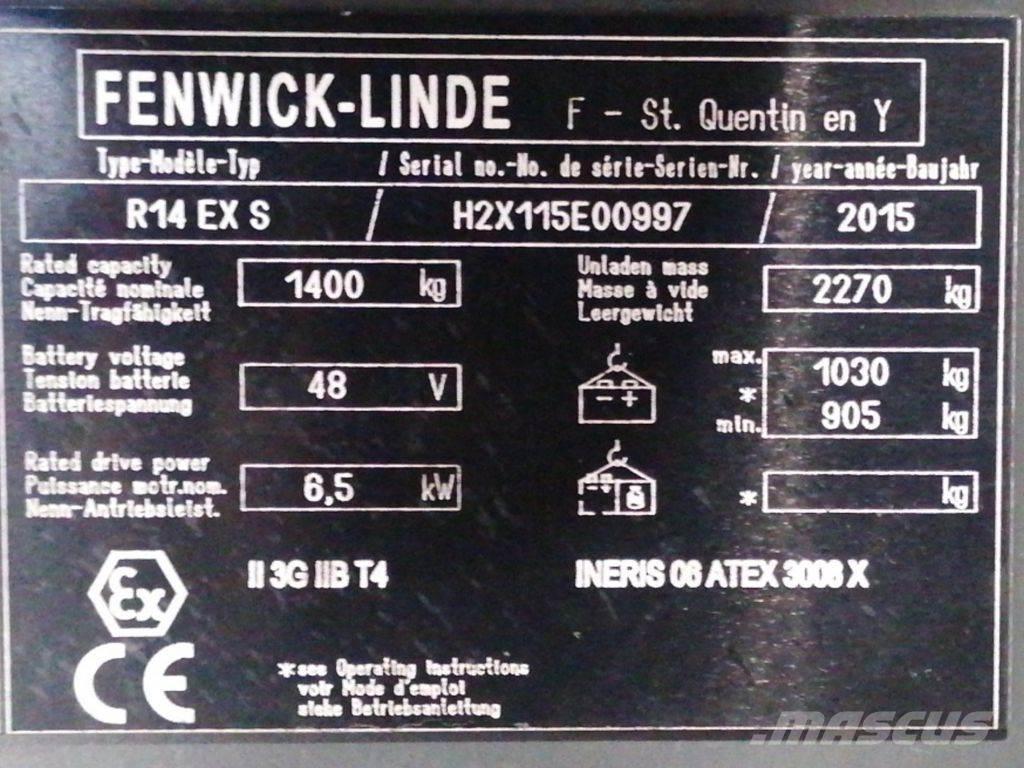 Linde R14 EX S Ανυψωτικά στενών δρόμων