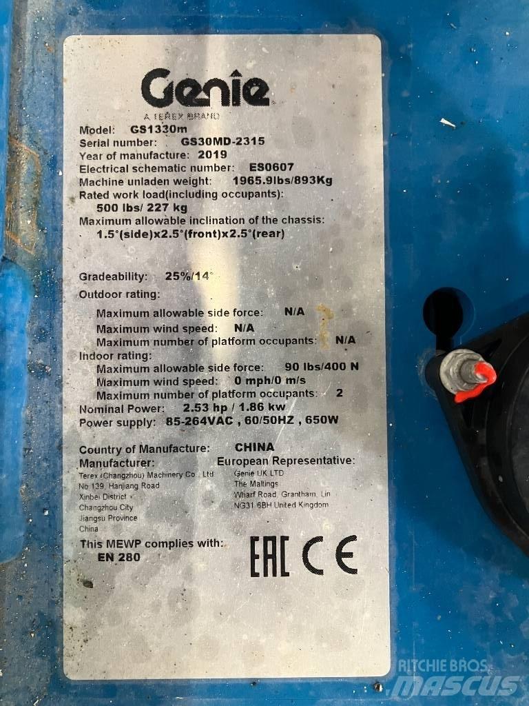 Genie GS 1330 Ανυψωτήρες ψαλιδωτής άρθρωσης