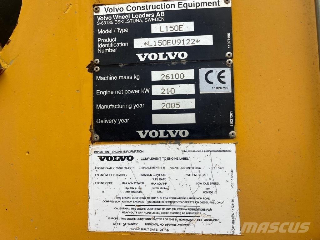 Volvo L 150 E Φορτωτές με λάστιχα (Τροχοφόροι)