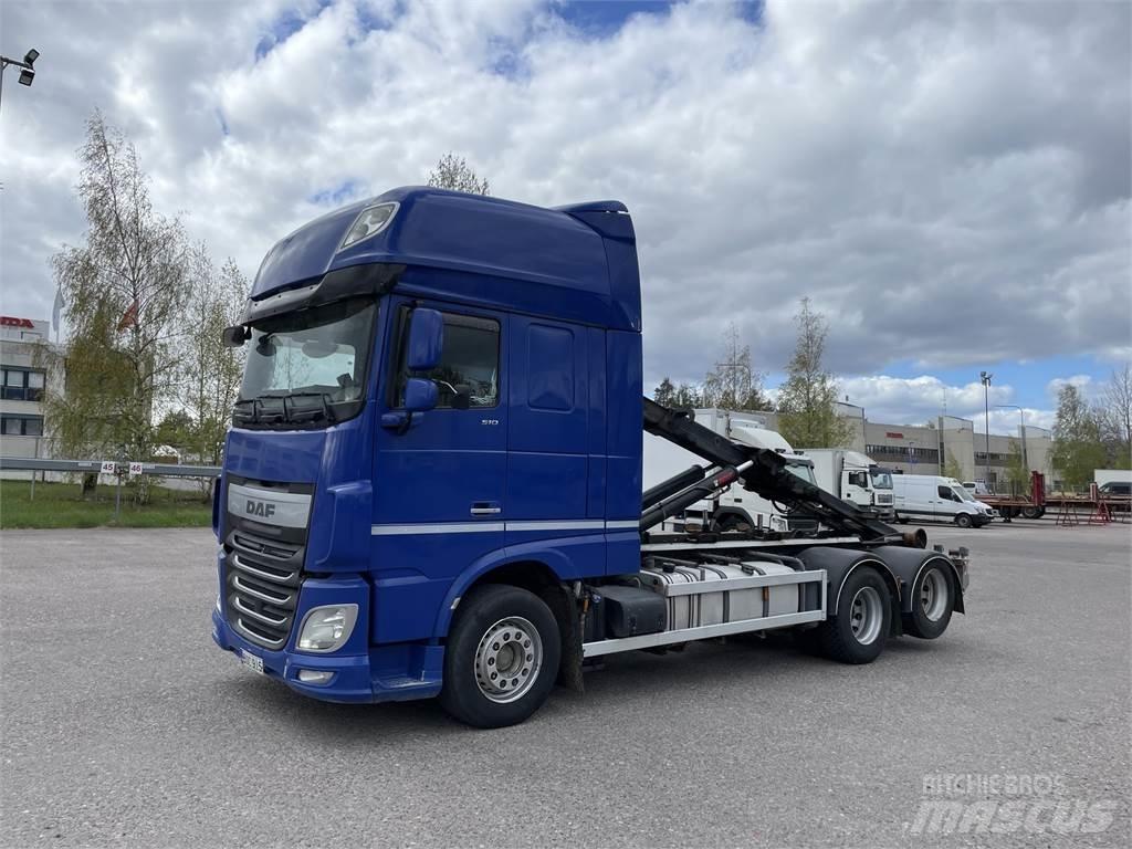 DAF XF510 6x2 Φορτηγά ανατροπή με γάντζο
