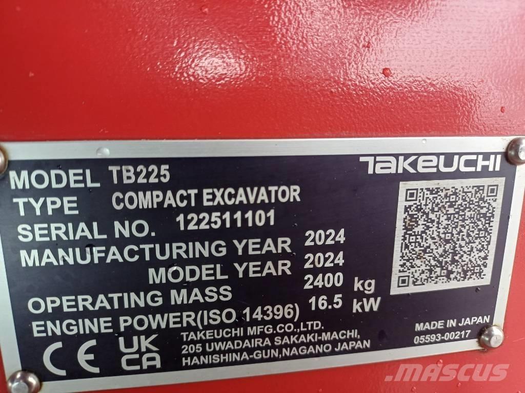 Takeuchi TB 225 Εκσκαφάκι (διαβολάκι) < 7t