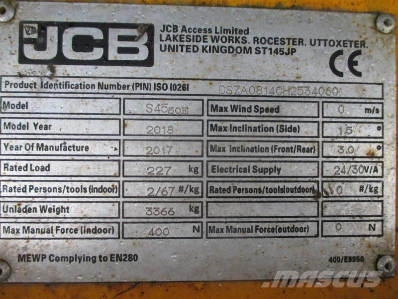 JCB S4550E Ανυψωτήρες ψαλιδωτής άρθρωσης