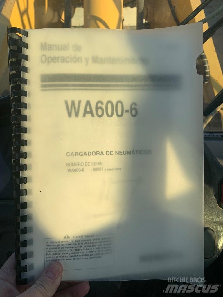 Komatsu Wa600-6 Φορτωτές με λάστιχα (Τροχοφόροι)