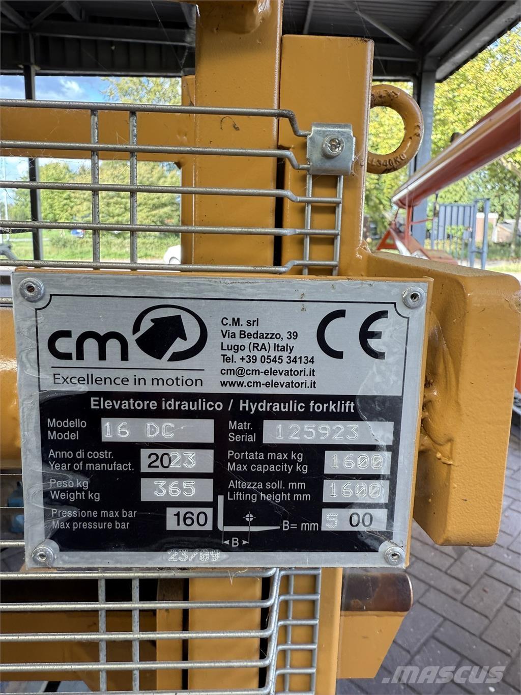 CM 16 DC DUPLEX Άλλες μηχανές φόρτωσης και σκαψίματος και εξαρτήματα