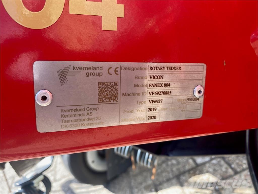 Vicon Fanex 804 Τσουγκράνες και χορτοξηραντικές μηχανές
