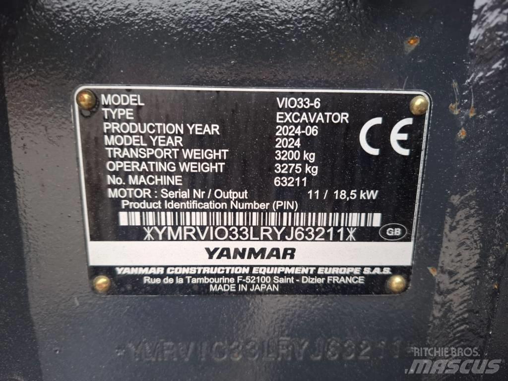 Yanmar Vio 33-6 Εκσκαφάκι (διαβολάκι) < 7t