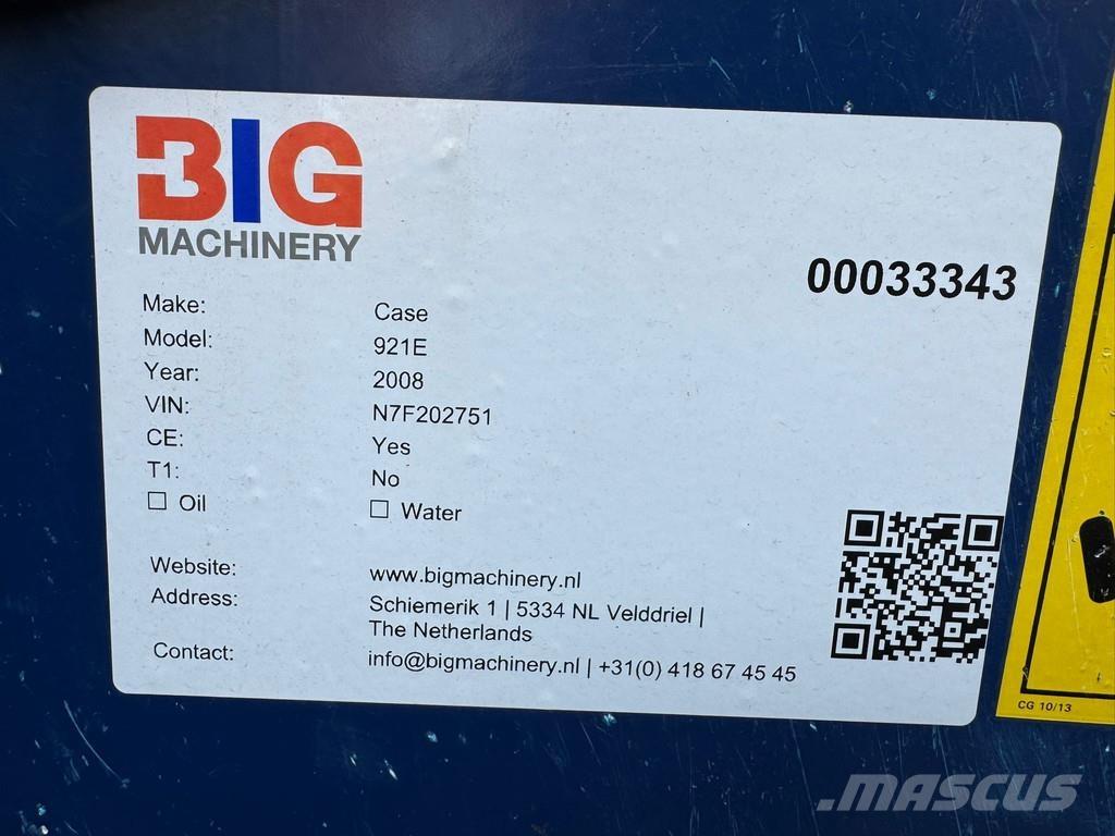 CASE 921E Φορτωτές με λάστιχα (Τροχοφόροι)