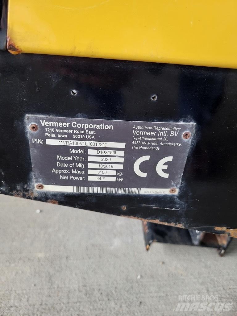Vermeer D10x15III Εξοπλισμός οριζόντιων διατρήσεων