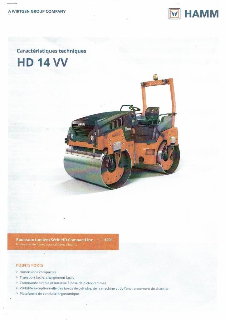 Hamm HD 14 VV Οδοστρωτήρες διπλού κυλίνδρου