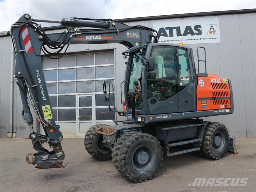 Atlas 160W-BLUE Εκσκαφείς με τροχούς - λάστιχα