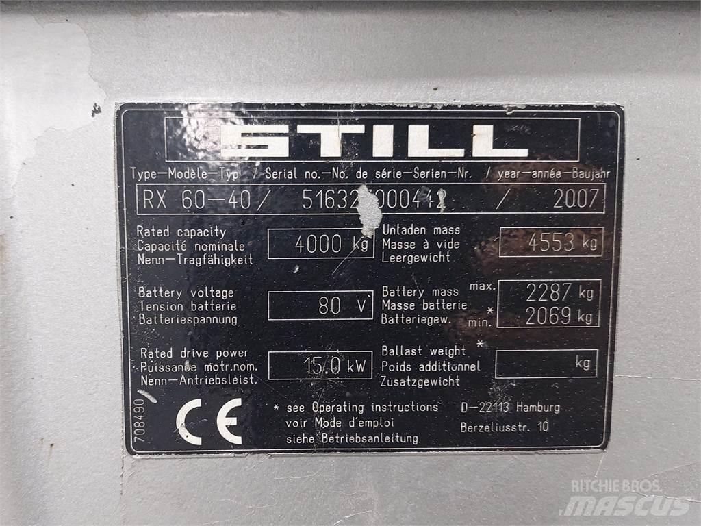 Still RX60 40 Ηλεκτρικά περονοφόρα ανυψωτικά κλαρκ