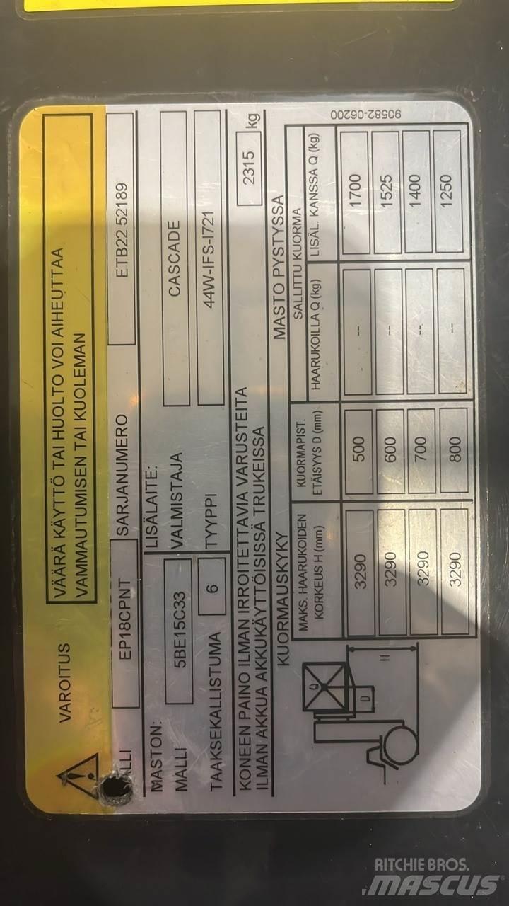  CMTPE Ηλεκτρικά περονοφόρα ανυψωτικά κλαρκ