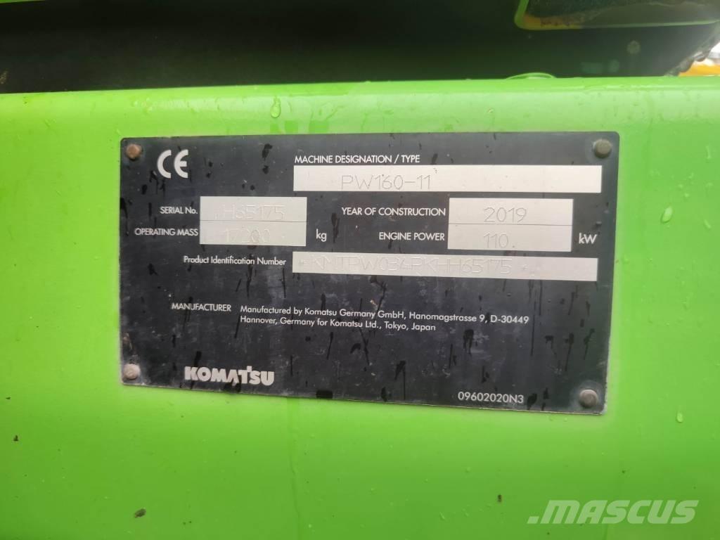 Komatsu PW 160-11 Εκσκαφείς με τροχούς - λάστιχα