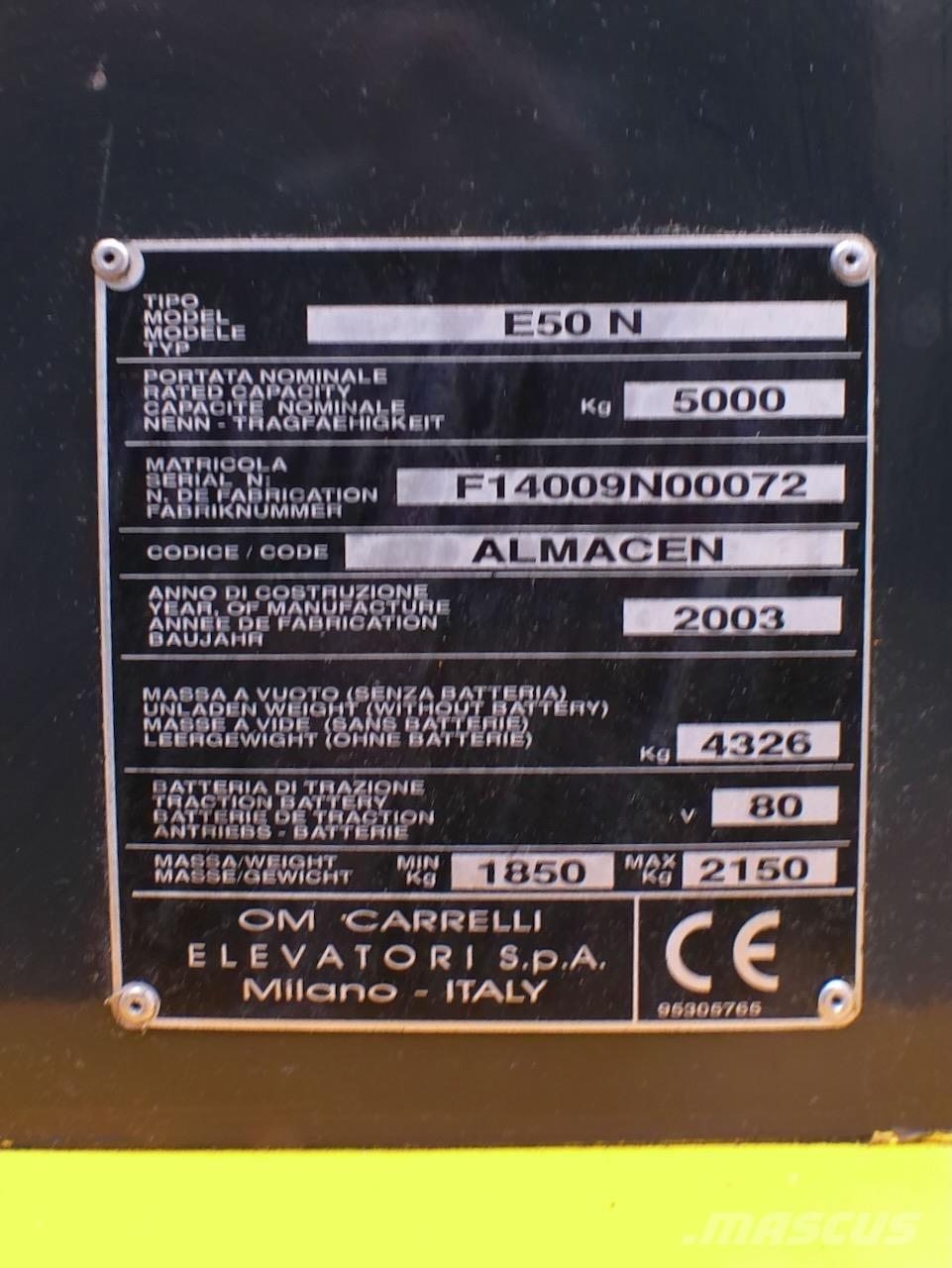 OM E50N Ηλεκτρικά περονοφόρα ανυψωτικά κλαρκ