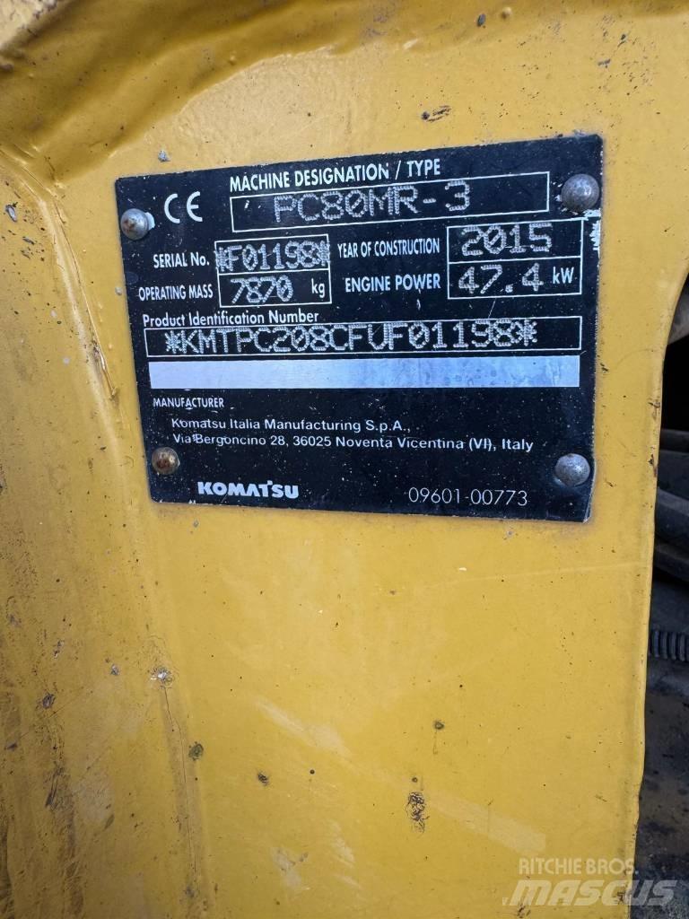 Komatsu PC 80 MR-3 Μίνι εκσκαφείς 7t - 12t