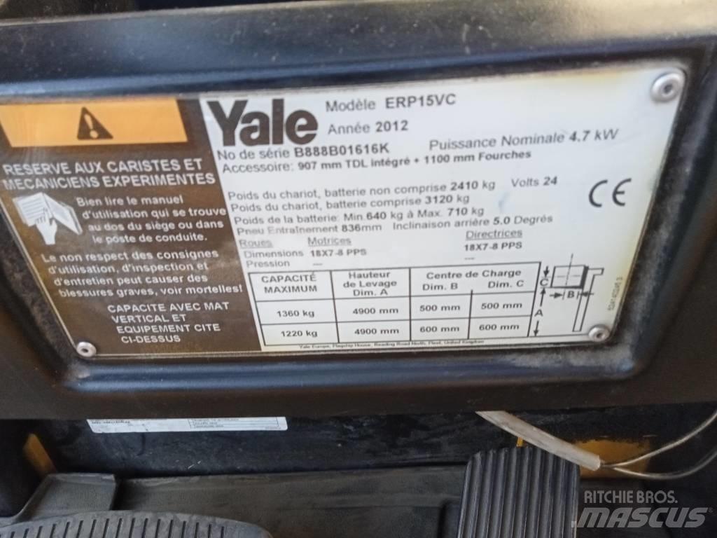 Yale ERP15VC Ηλεκτρικά περονοφόρα ανυψωτικά κλαρκ