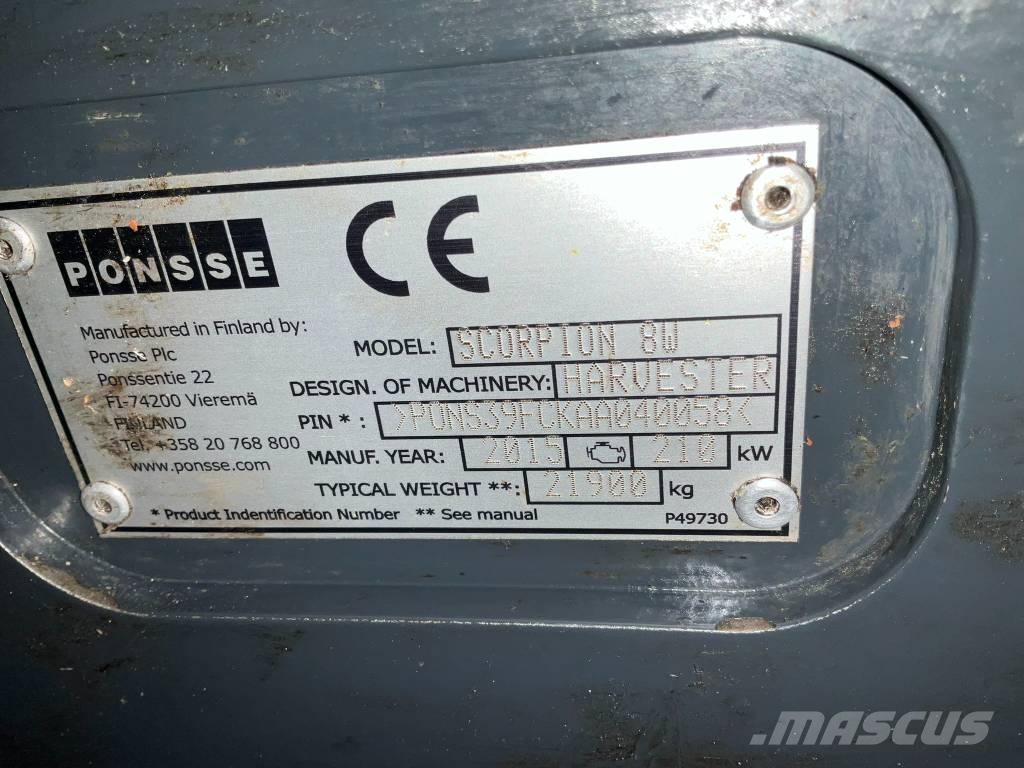 Ponsse SCORPION 8W Θεριζοαλωνιστικές μηχανές