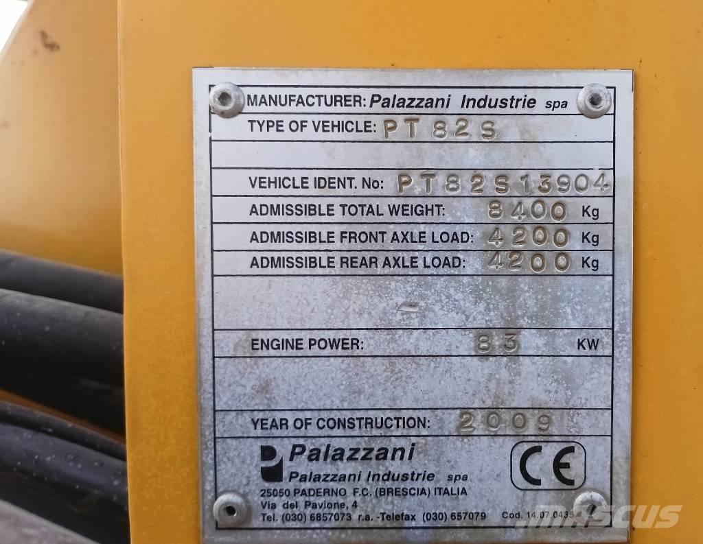 Palazzani PT82 Τηλεσκοπικοί τροχοφόροι φορτωτές