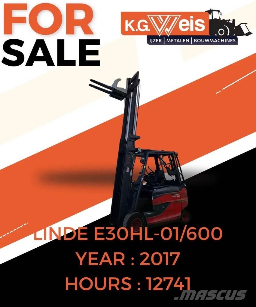 Linde E30HL01-600 Ηλεκτρικά περονοφόρα ανυψωτικά κλαρκ