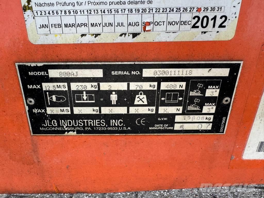 JLG 800 AJ Ανυψωτήρες με αρθρωτό βραχίονα