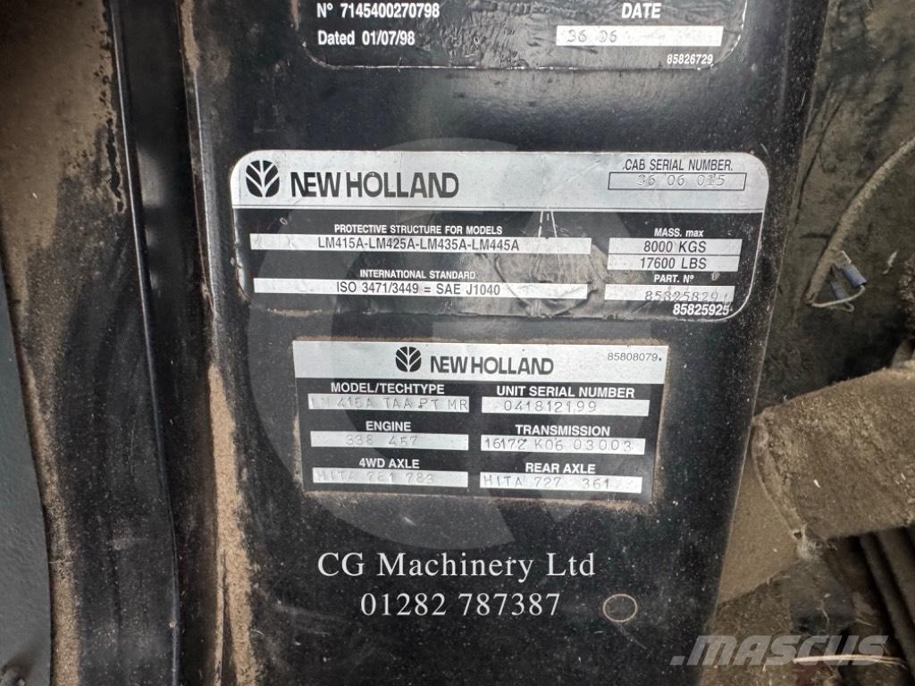 New Holland LM 415 A Συστήματα τηλεχειρισμού για τη γεωργία