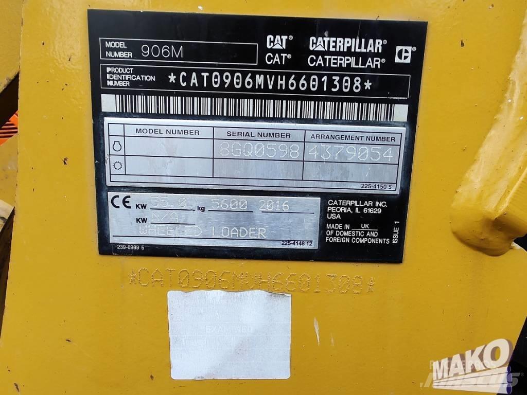 CAT 906 Φορτωτές με λάστιχα (Τροχοφόροι)