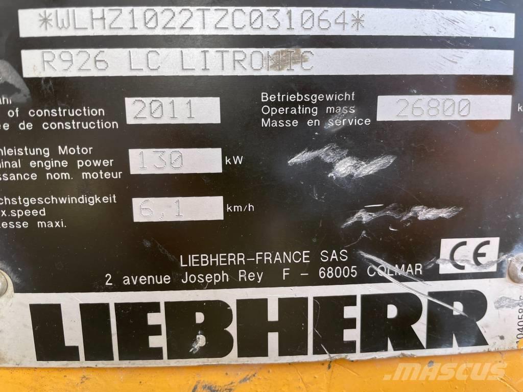 Liebherr R 926 LC Εκσκαφείς με ερπύστριες