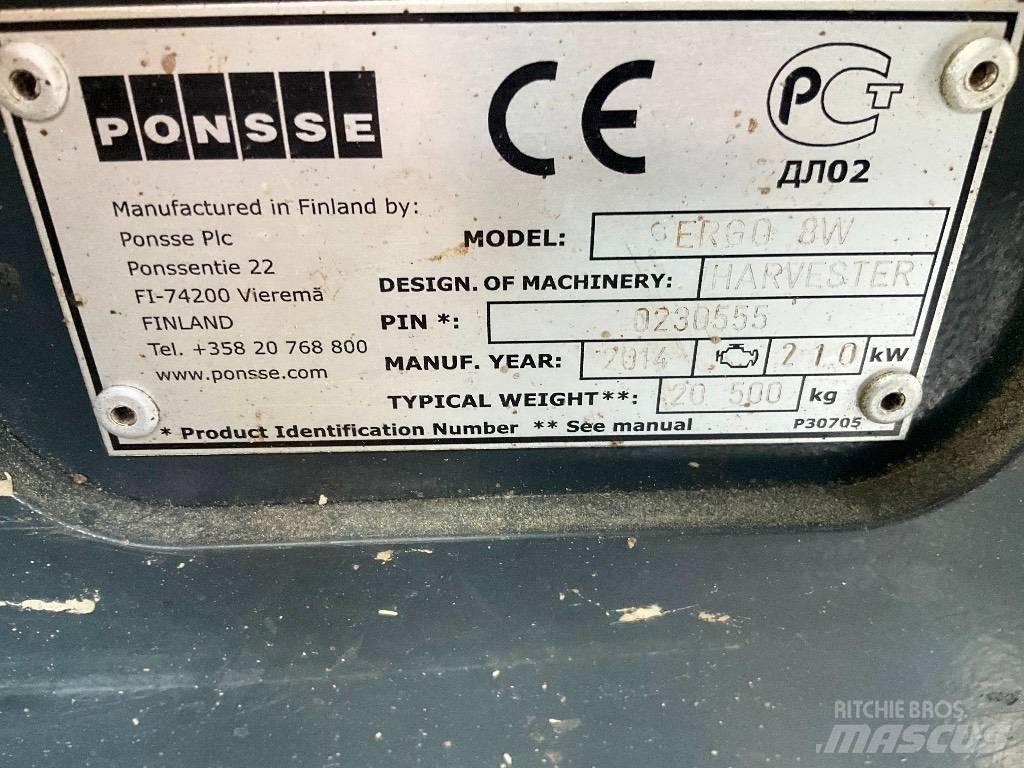 Ponsse Ergo 8W Θεριζοαλωνιστικές μηχανές