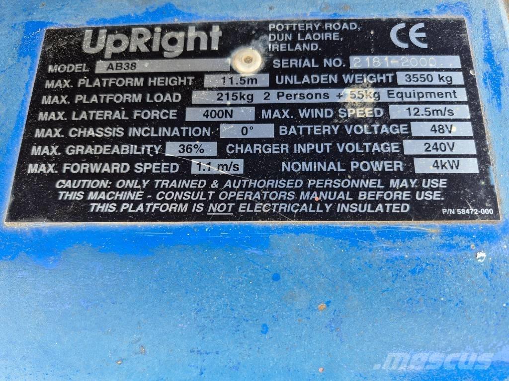 UpRight AB38 Ανυψωτήρες με αρθρωτό βραχίονα
