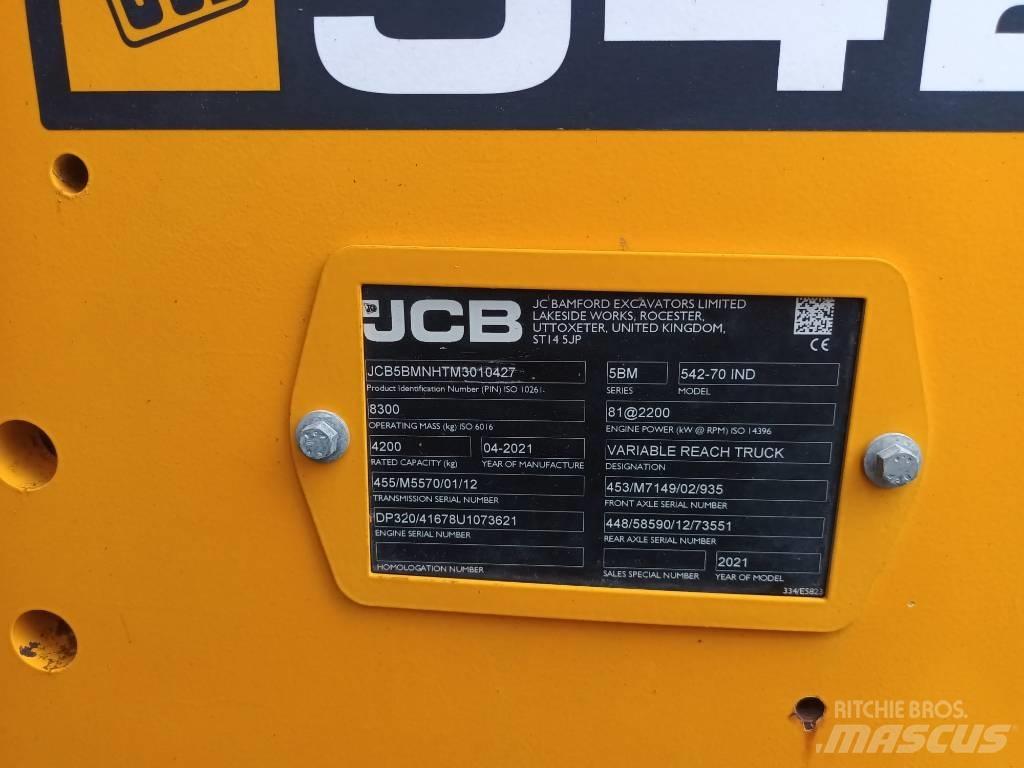 JCB 542-70 IND Τηλεσκοπικοί τροχοφόροι φορτωτές