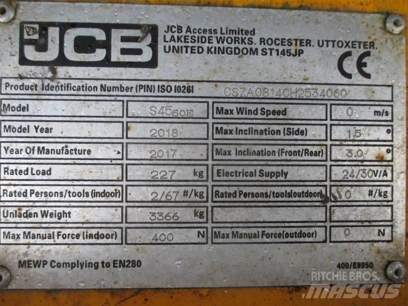 JCB S4550E Ανυψωτήρες ψαλιδωτής άρθρωσης