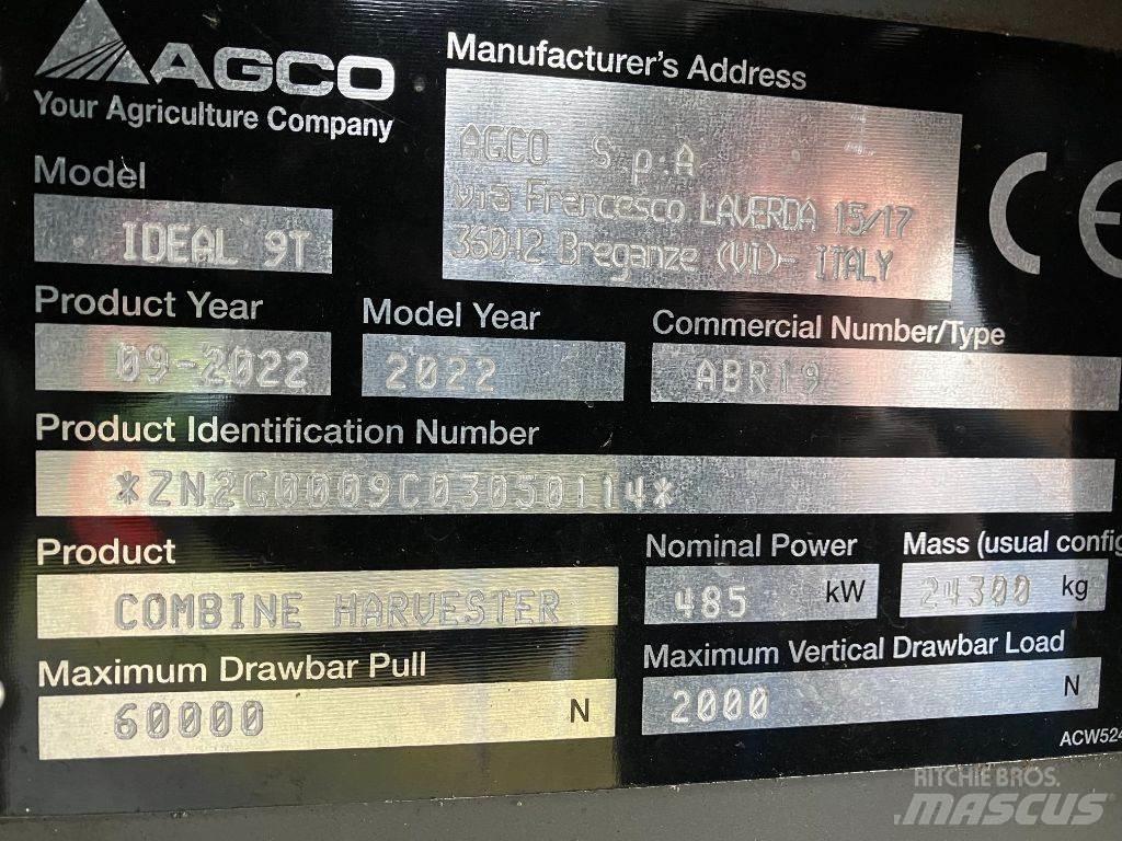 Fendt IDEAL 9 T Θεριζοαλωνιστικές μηχανές