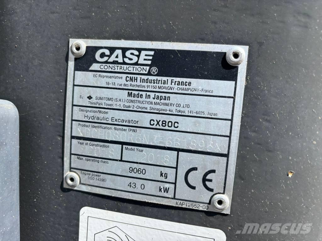 CASE CX 80 C Μίνι εκσκαφείς 7t - 12t