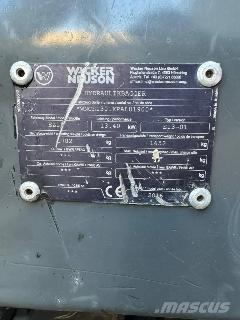 Wacker Neuson EZ 17 Εκσκαφάκι (διαβολάκι) < 7t