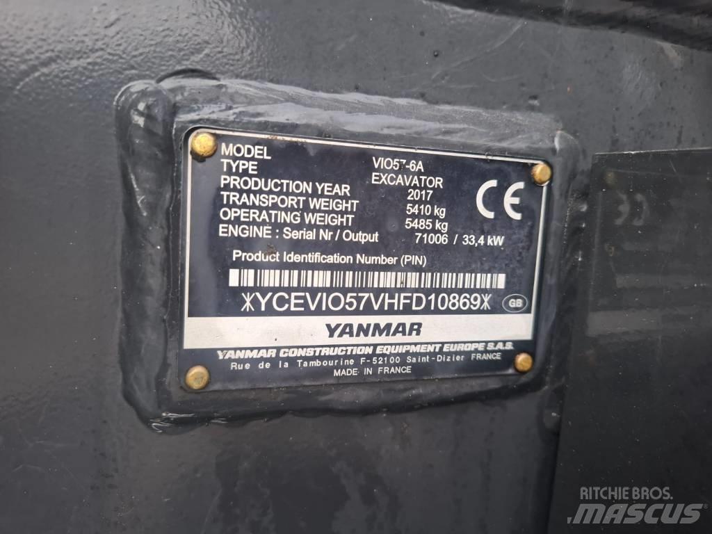 Yanmar Vio 57-6A Εκσκαφάκι (διαβολάκι) < 7t