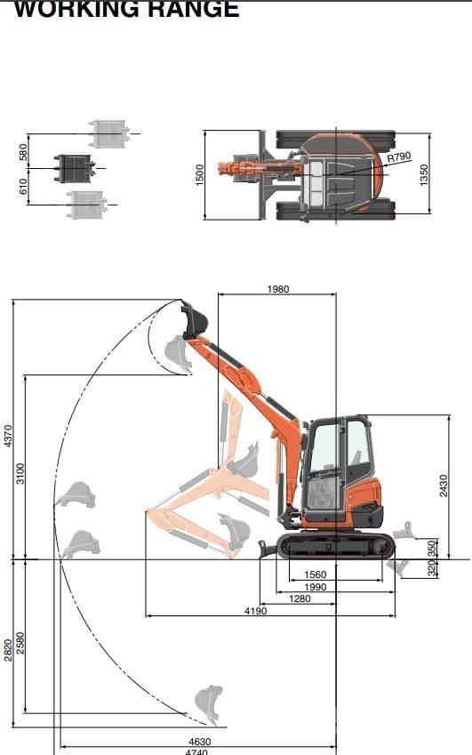 Kubota U 27-4 Εκσκαφάκι (διαβολάκι) < 7t