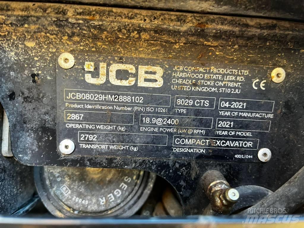 JCB 8029 CTS Εκσκαφάκι (διαβολάκι) < 7t
