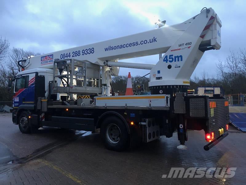 Wumag T450 Εναέριες πλατφόρμες τοποθετημένες σε φορτηγό