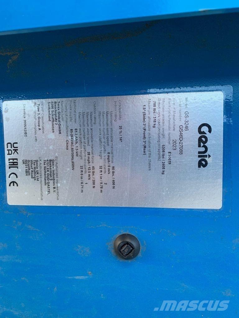 Genie GS-3246 Ανυψωτήρες ψαλιδωτής άρθρωσης