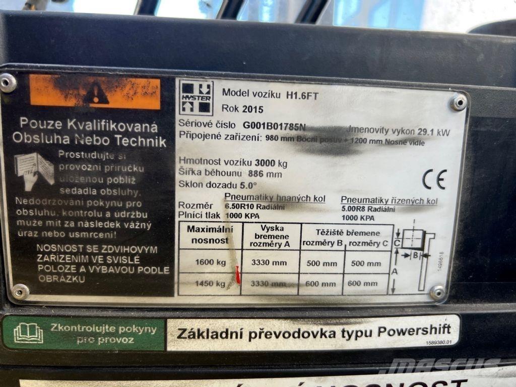 Hyster H 1.6 FT Πετρελαιοκίνητα Κλαρκ
