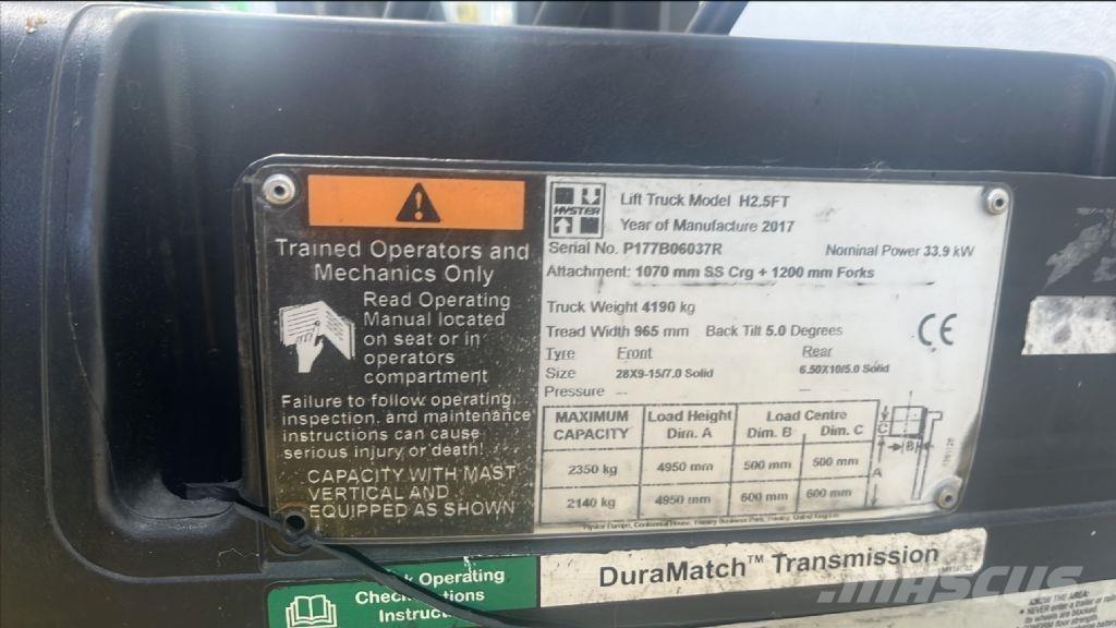 Hyster H 2.5 FT Πετρελαιοκίνητα Κλαρκ