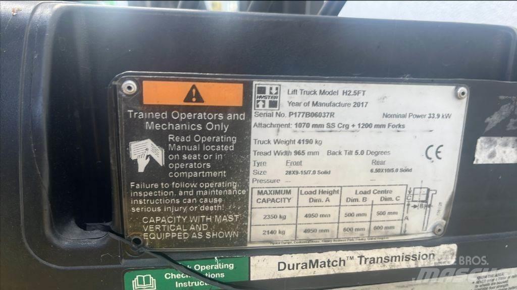 Hyster H 2.5 FT Πετρελαιοκίνητα Κλαρκ