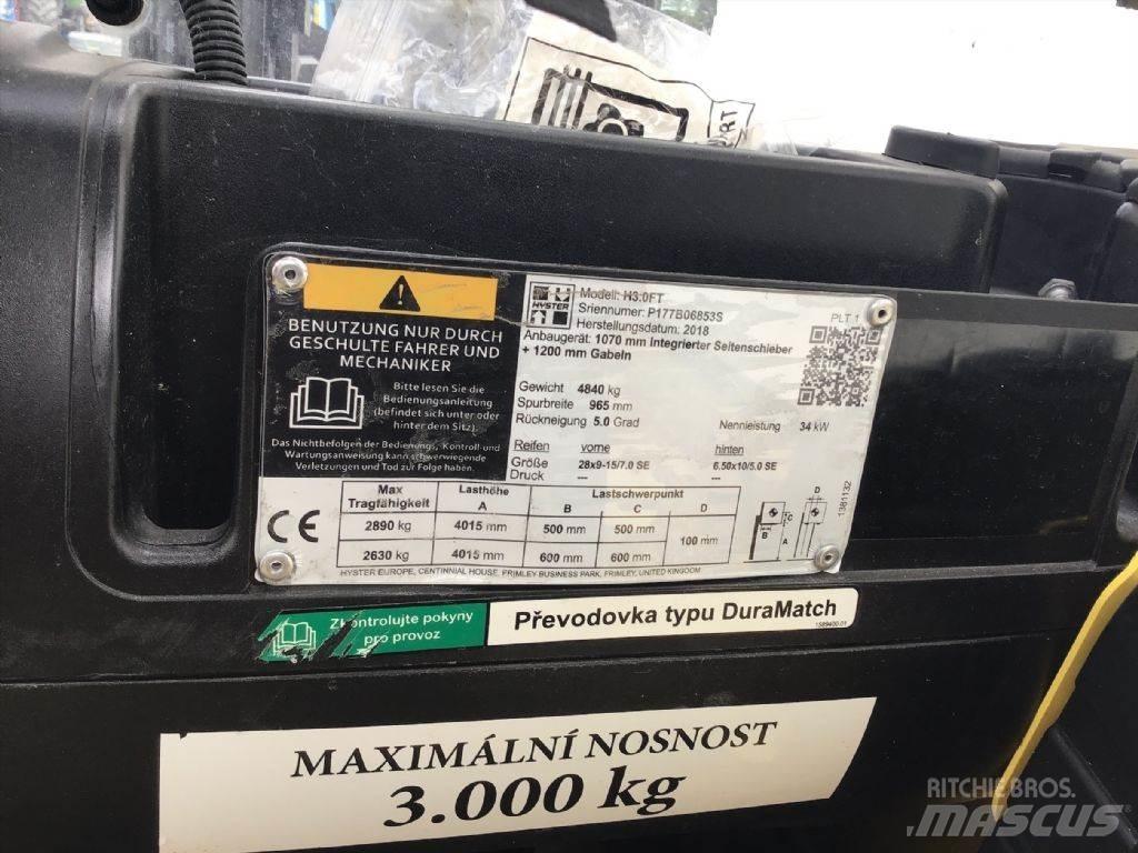 Hyster H 3.0 FT Πετρελαιοκίνητα Κλαρκ