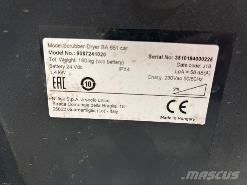 Nilfisk BA 651 Σκούπες