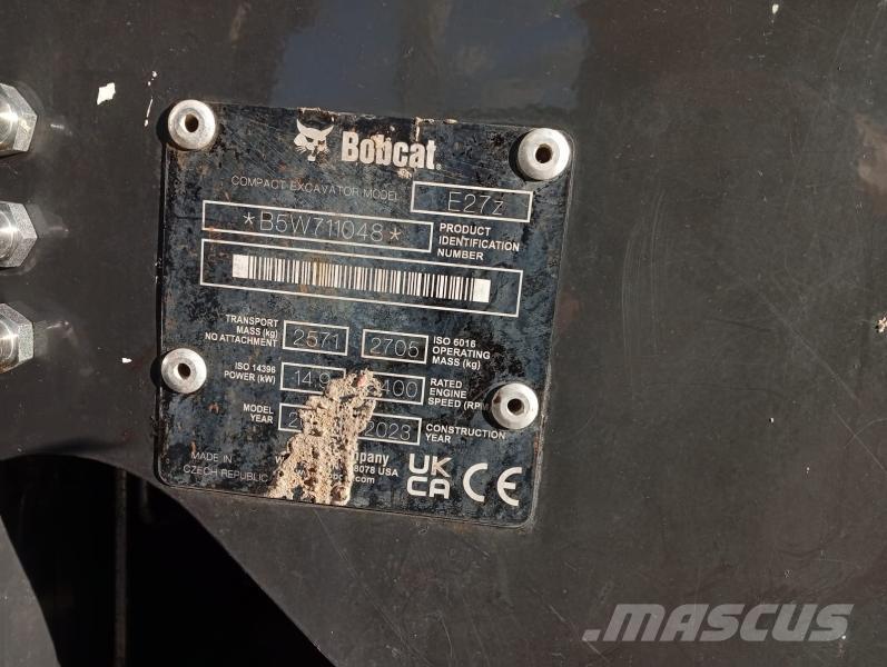 Bobcat E27Z Εκσκαφάκι (διαβολάκι) < 7t
