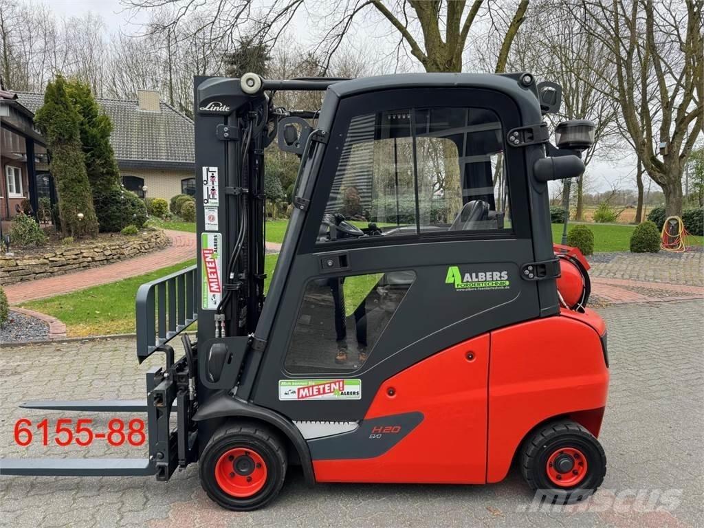 Linde H 20 T 01 Περονοφόρα ανυψωτικά κλαρκ με φυσικό αέριο LPG
